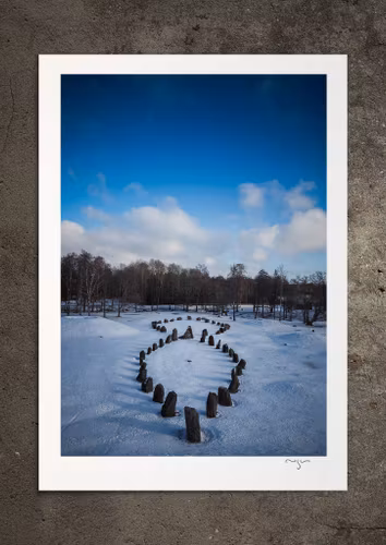 På frusna vatten, fotoprint