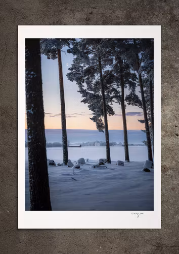 Där snön klär de fallna, fotoprint