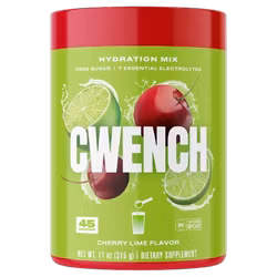 Cwench Hydration Electrolyte Mix - Cherry Lime, 45 port.