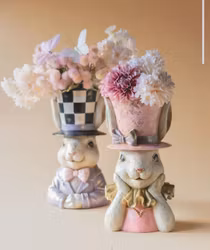 Byst Kanin Hatt Cirkus rosa