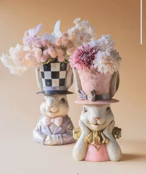 Byst Kanin Hatt Cirkus rosa