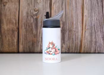 Enhörnings flaska med namn