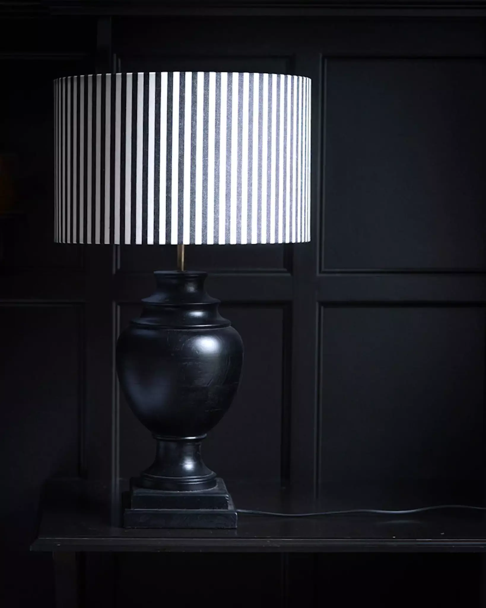 Lampskärm Cylinder Randig