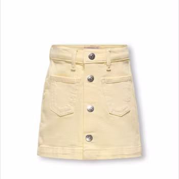 Demin kjol doble cream