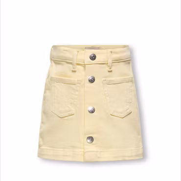 Demin kjol doble cream