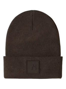 NMNMALIK KNIT BEANIE BADGE1 Brown