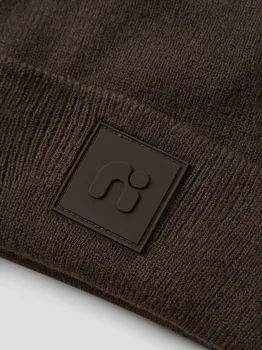 NMNMALIK KNIT BEANIE BADGE1 Brown
