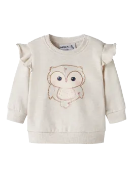 NBFNILDA LS SWEAT BRU Melange