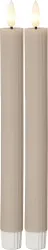 LED Antikljus 2-pack Flamme Stripe