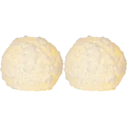 LED Blockljus 2-pack Snowball