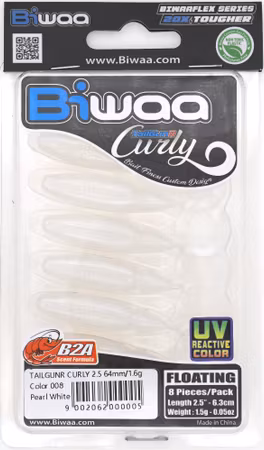 Tailgunr Curly 6,5 cm 8-pack Biwaa