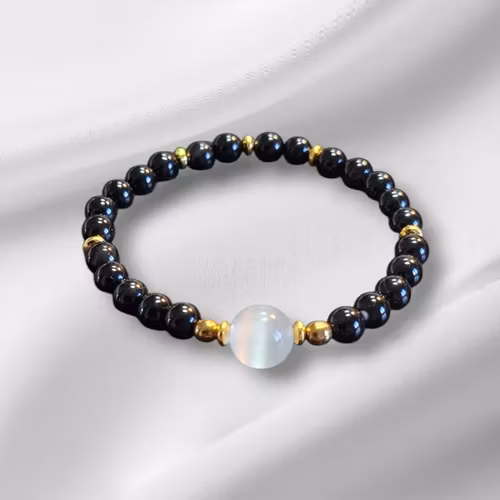 Armband Onyx/Cateye