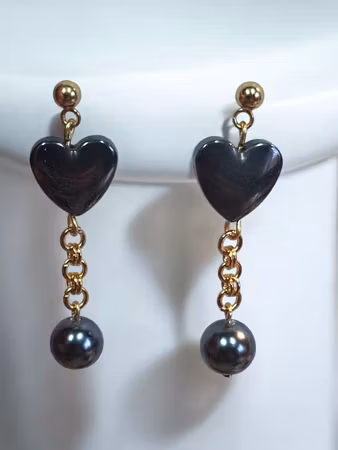 Örhängen magnethjärta