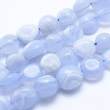 Blue Lace Agat nugget 6-8mm 20st