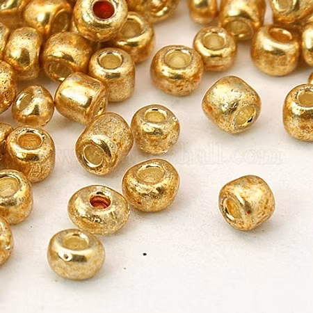 Seed bead guld 4mm 25 gram