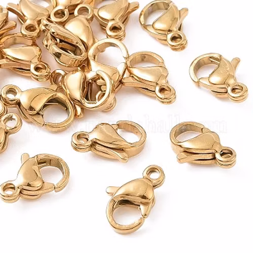 Klolås 12xmm 24karats plätering