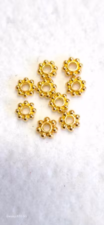 Dot mellandel guld 5mm 50st