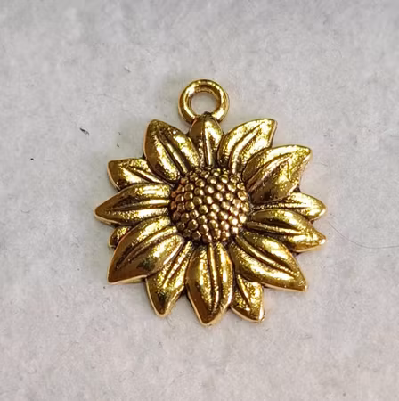 Solros guld 19mm 1st