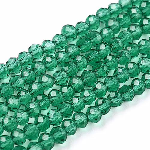 Abacus mörkgrön 6x5mm
