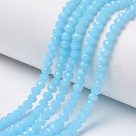 Milky pastellblå 6x5mm