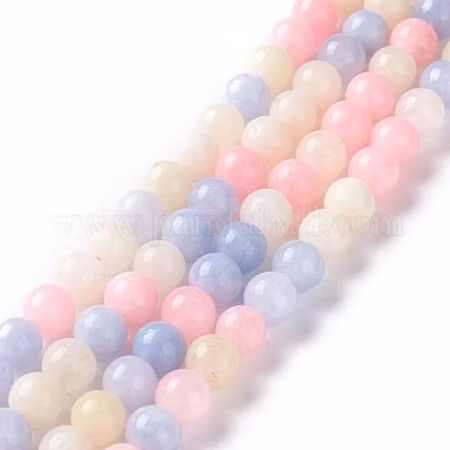 Morganit imitation av Jade 8mm