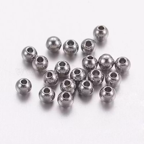 Rostfri pärla 3mm 100st