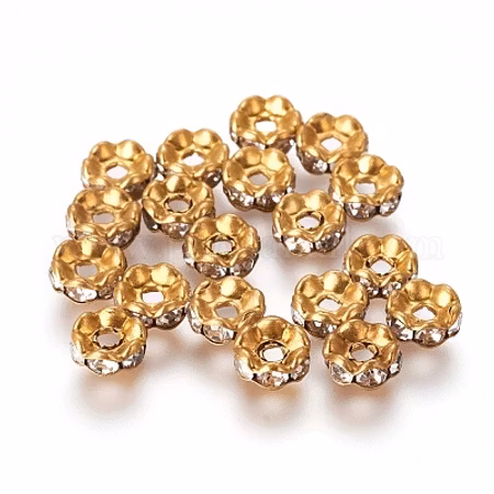 Strass guld 6x3mm (matt)