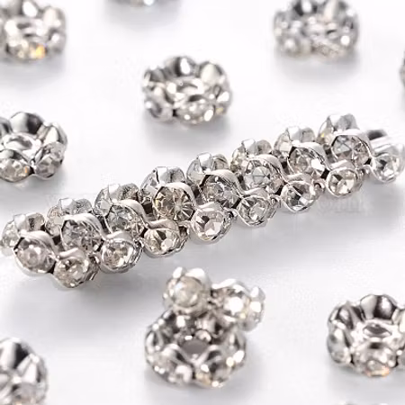 Strass platinum 6x3mm 20st