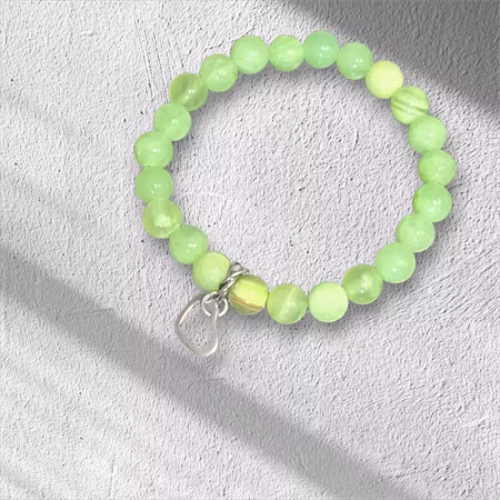 Blomsterjade med rostfritt hjärta