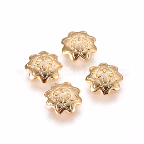 Kirurgiskt stål guld 7mm 10st