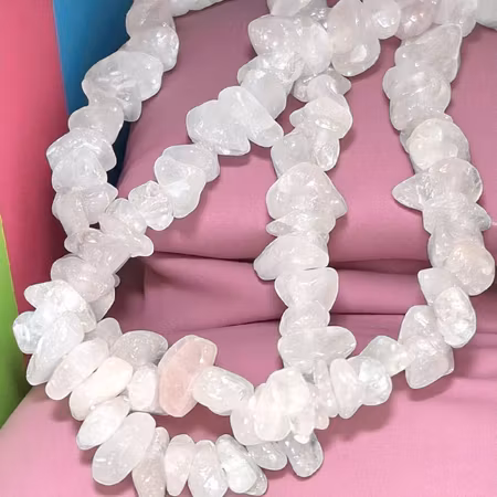 Rosenkvart chips 5-8mm ca80cm