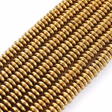 Mellandel hematit guld 8x3mm ca 75st