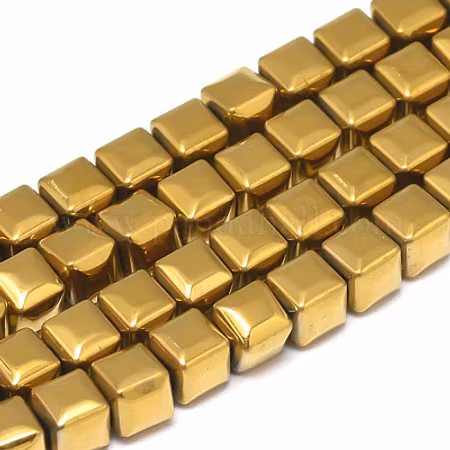 Hematit kub 6x6mm 1sträng