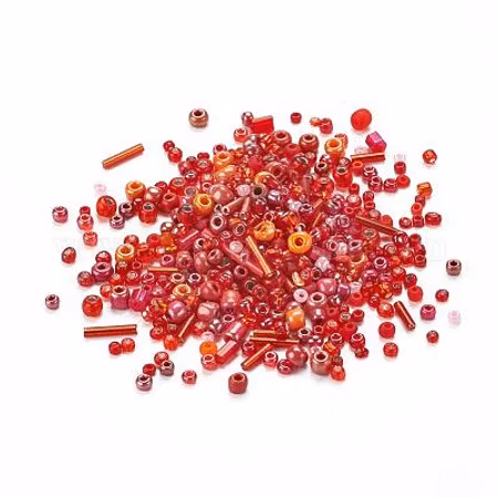 Seed bead röd mix 25gram