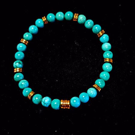 Retro armband med magnesit. 18cm