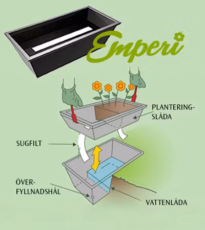 Emperi Orginal Blomlåda 80*30