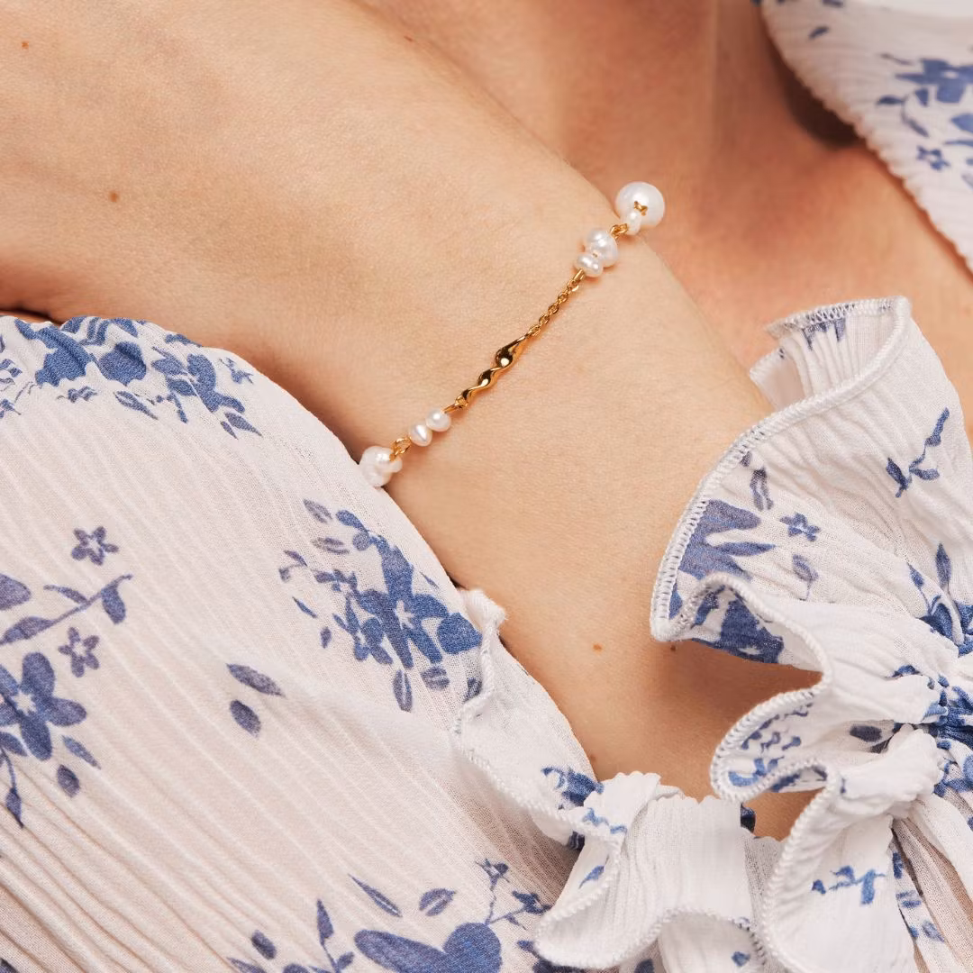 Cream armband
