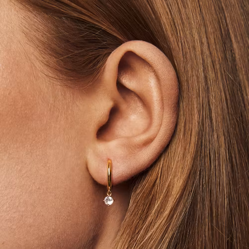 Petite Sparkling hoops øreringer