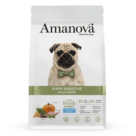Amanova Puppy Digestive All Breeds Rabbit & Pumpkin