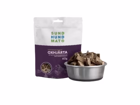 SUNDHUNDMAT Frystorkad Oxhjärta 60g
