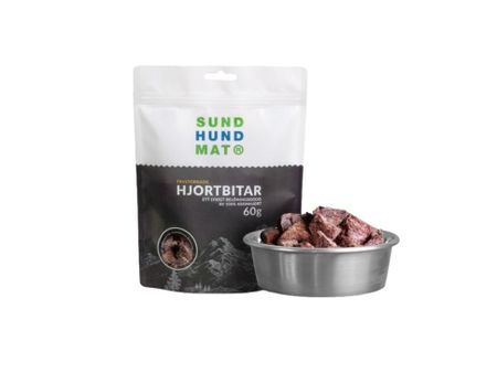 SUNDHUNDMAT Frystorkade Hjortbitar 60G