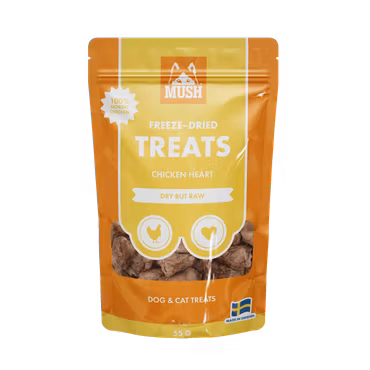 MUSH TREATS FRYSTORKAD KYCKLINGHJÄRTA