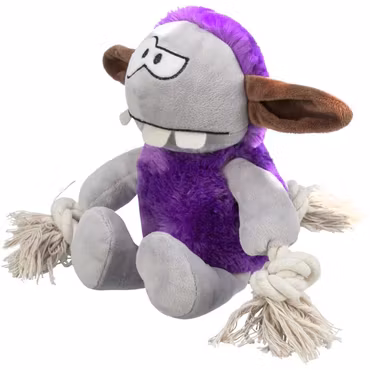 TRIXIE Monster med rep lila 32 cm