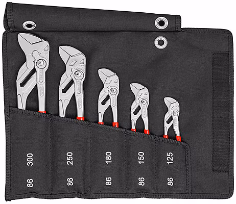 KNIPEX Tångnyckelset 5 delar 125-300mm