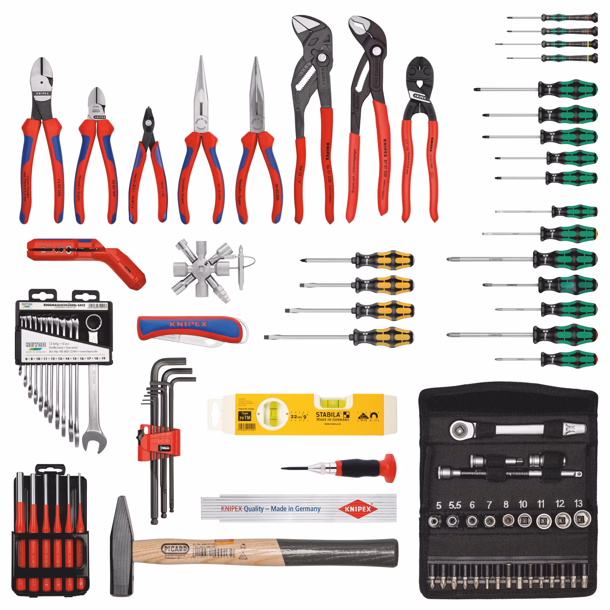 KNIPEX Vertygsväska "BIG Basic Move" Mekanik inkl. 90 delar