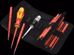 WERA Kraftform Kompakt VDE 60iS/65iS/67iS/16 Bit set with inter-changeable blades extra slim 817 VDE
