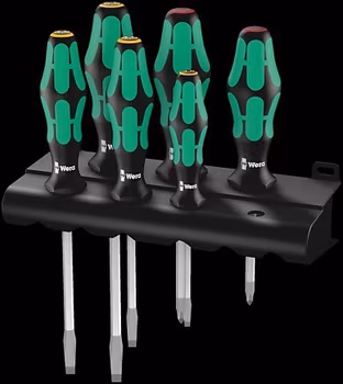 WERA 334 SK/6 Rack Screwdriver set Kraftform Plus