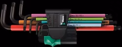 WERA 950 SPKL/7 B SM Multicolour Magnetic L-key set, metric, BlackLaser 950 SPKL 1 x 1,5x90; 1 x 2,0