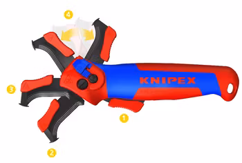 KNIPEX Stripping Knife with guide shoe