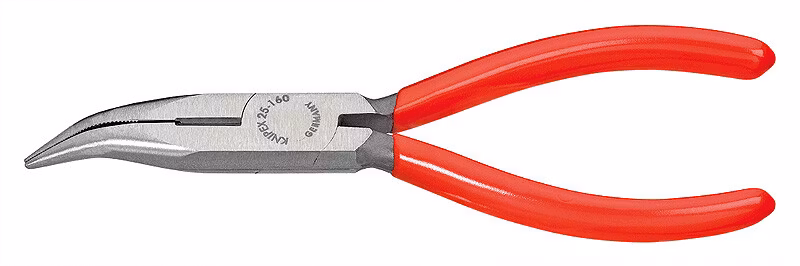 KNIPEX Flacktång vinklad med skär